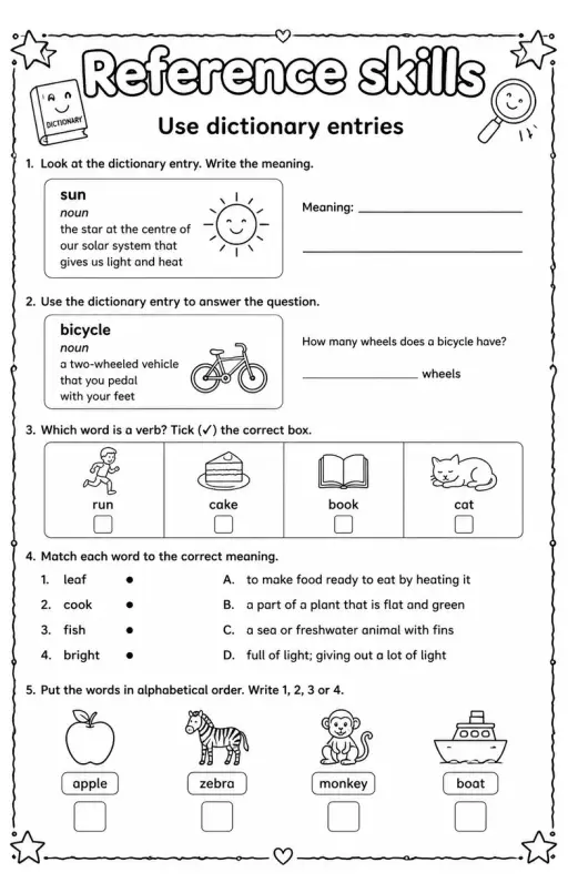 Use dictionary entries