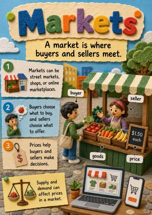 Markets Economics Infographic