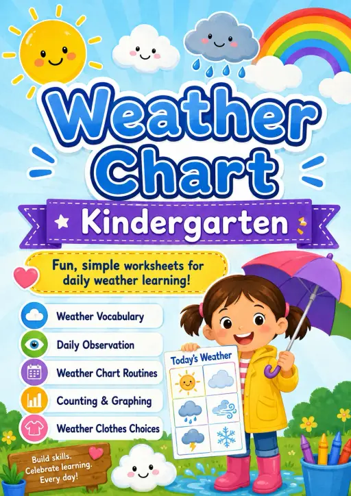 Weather Chart Worksheet Pack