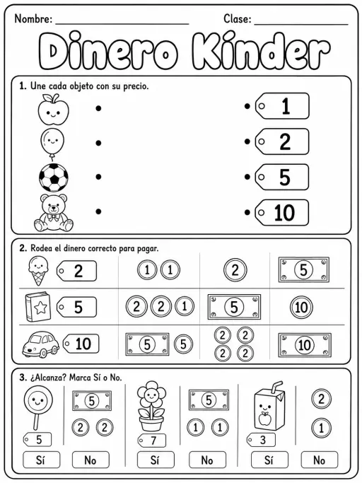Dinero Kinder - Kindergarten - Conjunto 6