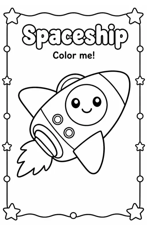 Spaceship Coloring Pages