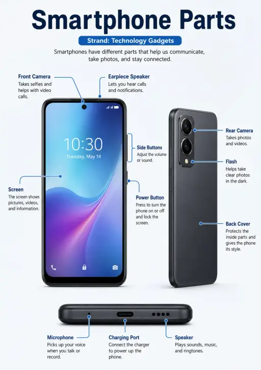 Smartphone Parts Technology Gadgets Infographic