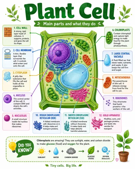 Plant Cell Infographic