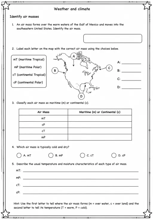 Identify air masses