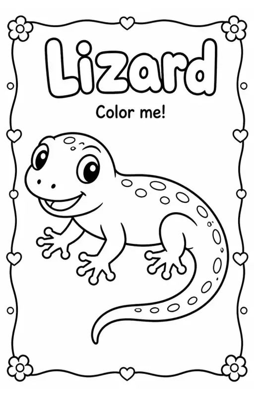 Lizard Coloring Pages