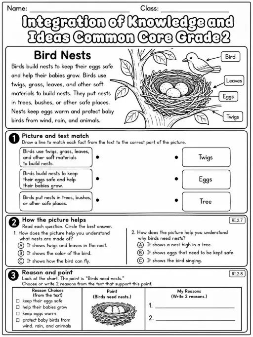 Integration of Knowledge and Ideas Common Core Grade 2