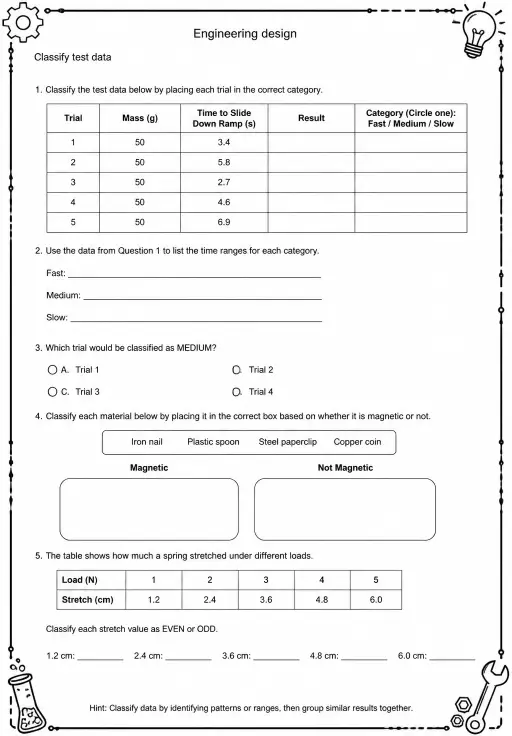 Classify test data