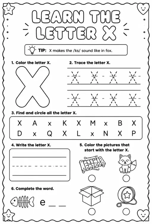 Learn the letter X