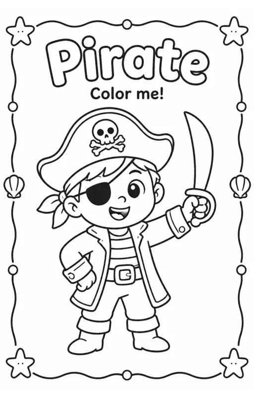 Pirate Coloring Pages