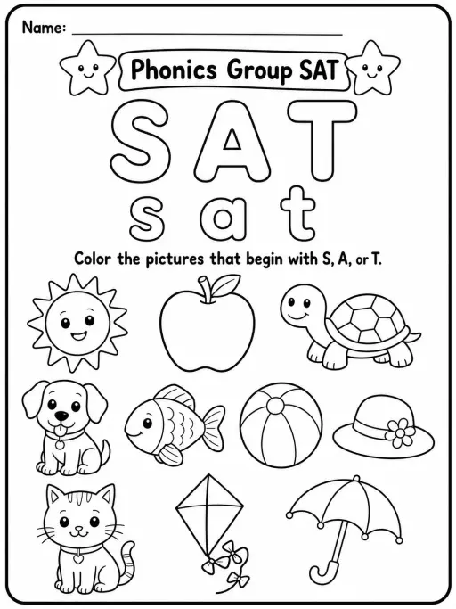 Phonics Group SAT Worksheet Pack