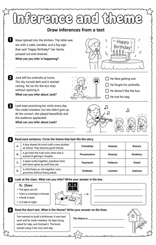 Draw inferences from a text