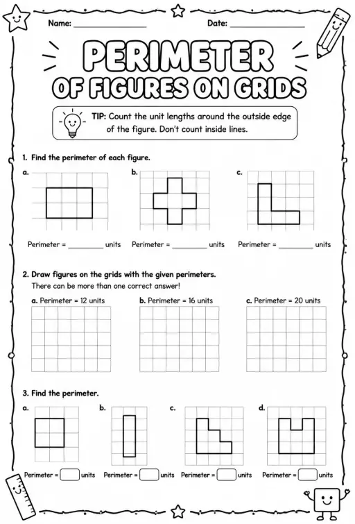 Perimeter of figures on grids