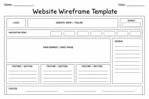 Website Wireframe Template