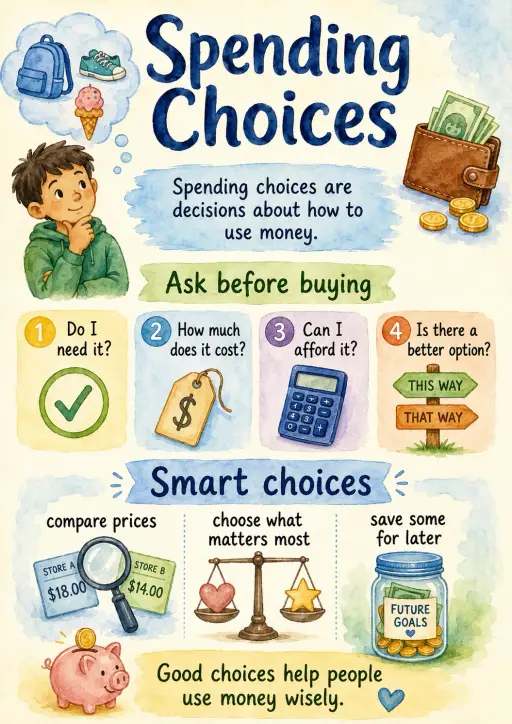 Spending Choices Economics Infographic
