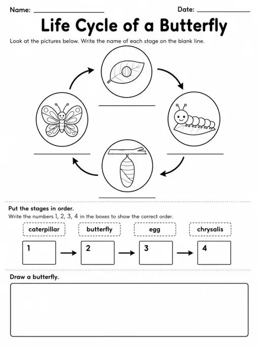 Life Cycle of a Butterfly