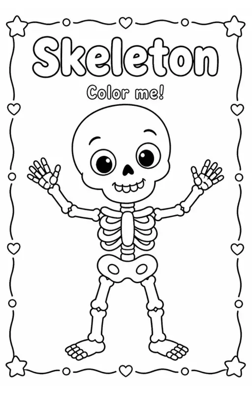 Skeleton Coloring Pages