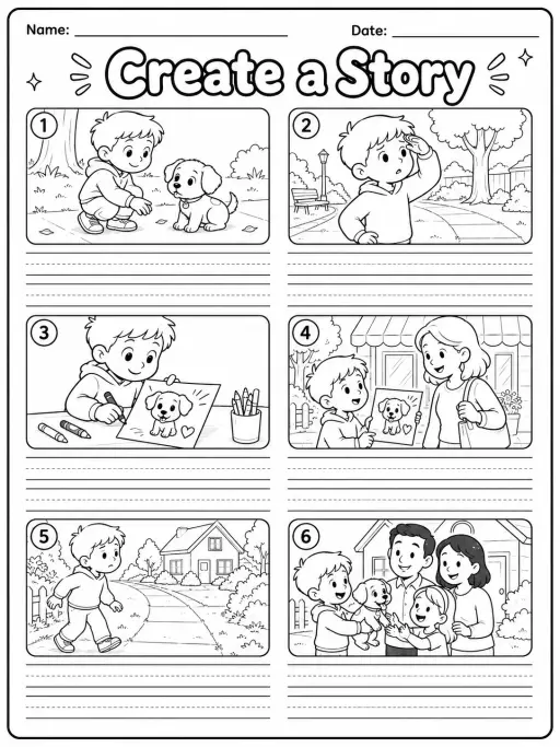 Create a Story Worksheet Pack - Set 3