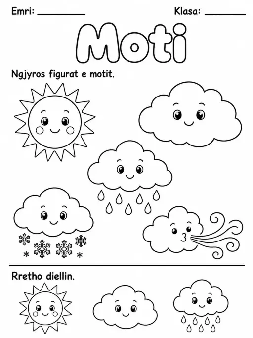 Moti me figura - Pako fletësh pune