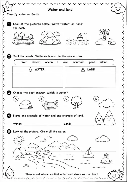 Classify water on Earth