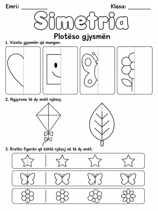 Ngjyrose të dy anët njësoj. - Pako fletësh pune
