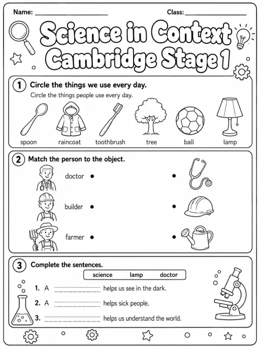 Science in Context Cambridge Stage 1