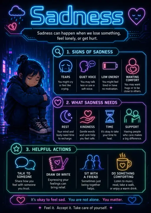 Sadness Emotions Infographic