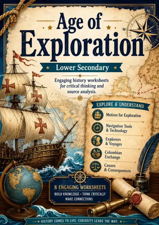 Age of Exploration Worksheet Pack