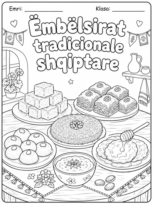 Ëmbëlsirat tradicionale shqiptare - Faqe ngjyrosjeje