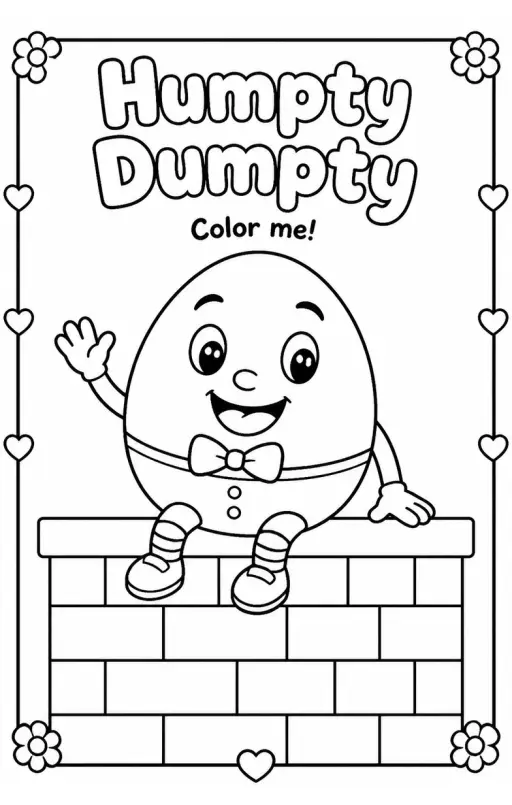Humpty Dumpty Coloring Pages