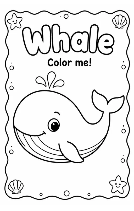 Whale Coloring Pages