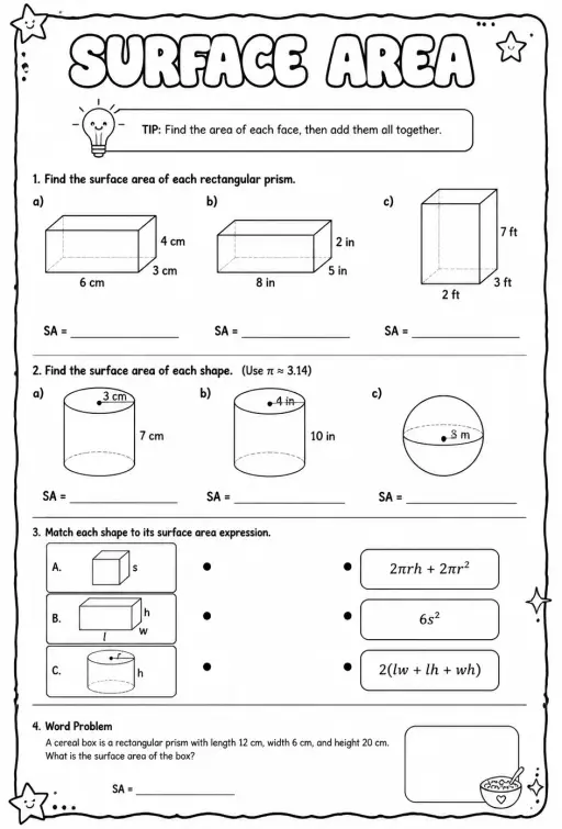 Surface area