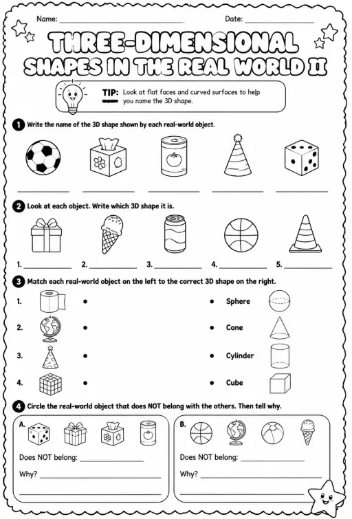 Three-dimensional shapes in the real world II