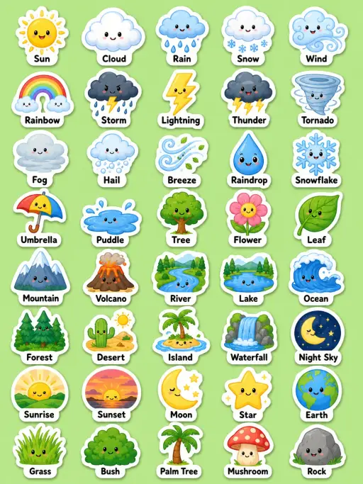 Space Printable Sticker Sheet