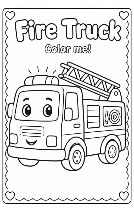 Fire Truck Coloring Pages