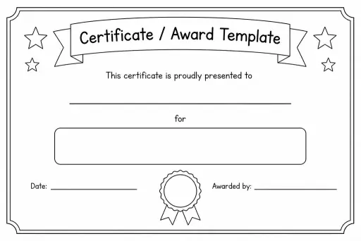 Certificate / Award Template