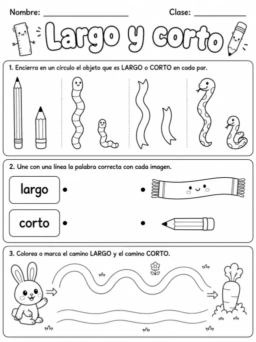 2.º grado - repaso mixto: medidas de longitud, masa y capacidad - Paquete de fichas