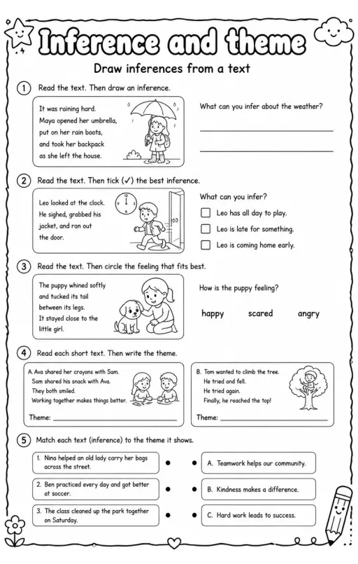 Draw inferences from a text