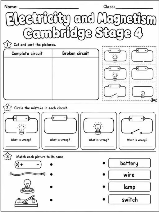 Electricity and Magnetism Cambridge Stage 4