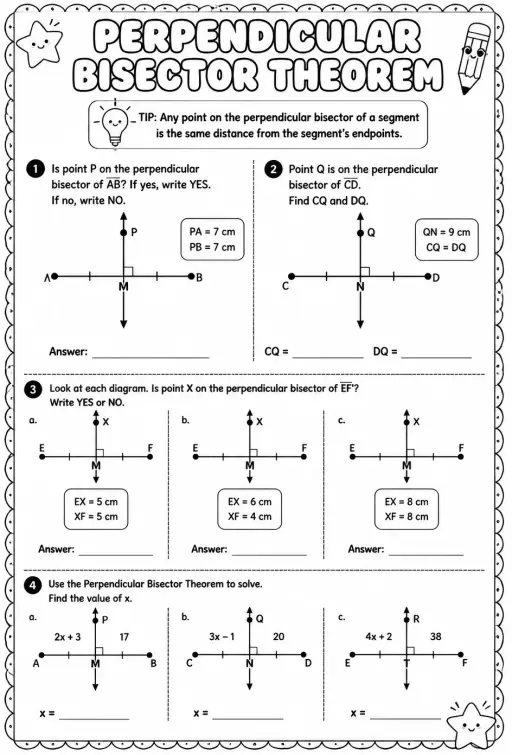 Perpendicular Bisector Theorem