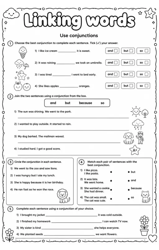 Use conjunctions