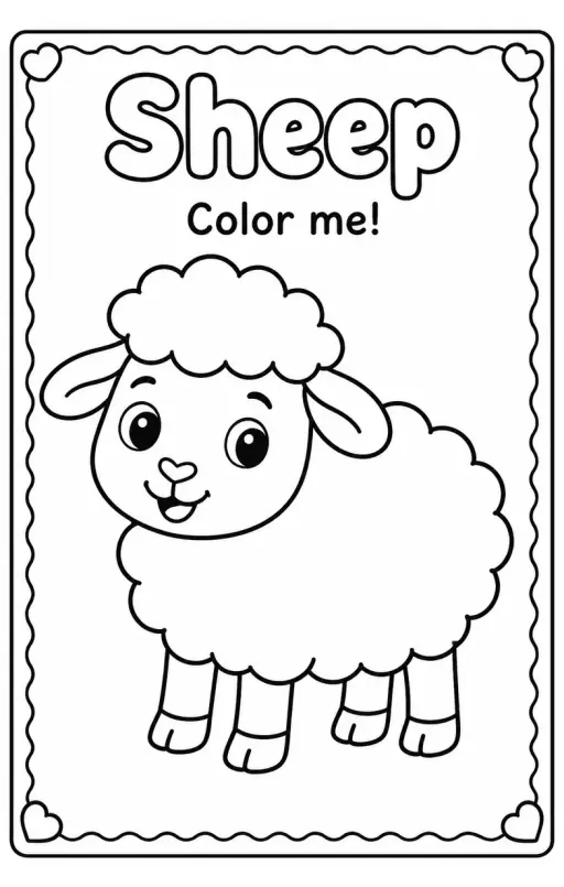 Sheep Coloring Pages
