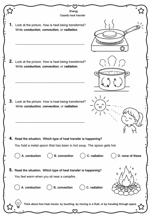 Classify heat transfer