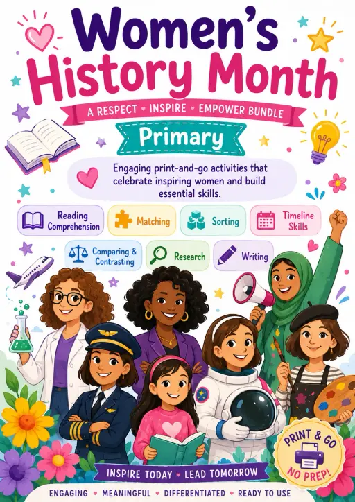 Women's History Month Worksheet Pack