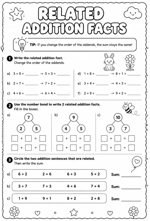 Related addition facts