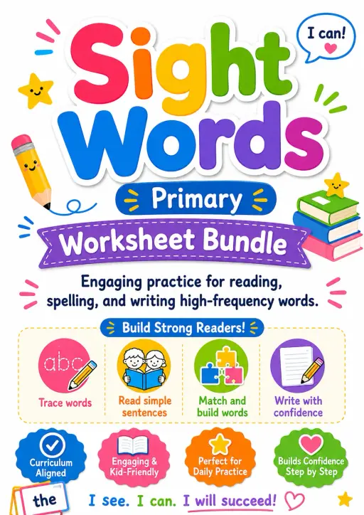 Sight Words Worksheet Pack