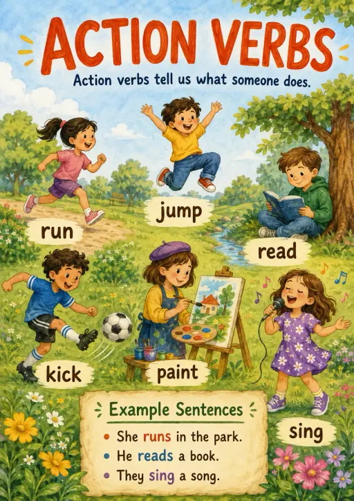 Action Verbs Infographic
