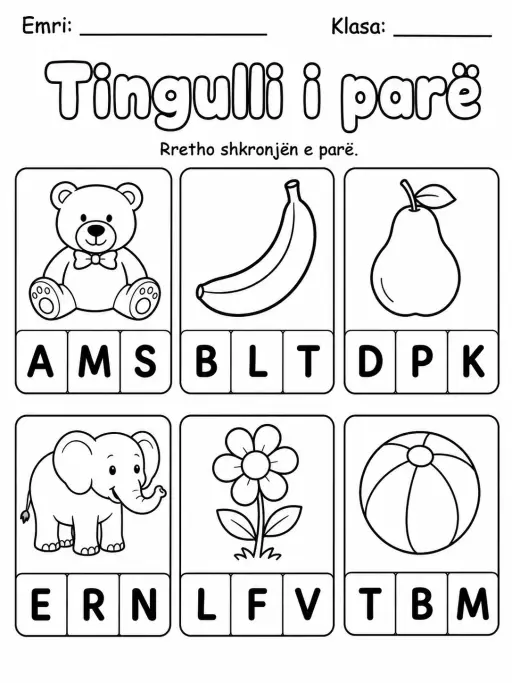 Tingulli i parë - Pako fletësh pune - Grupi 2