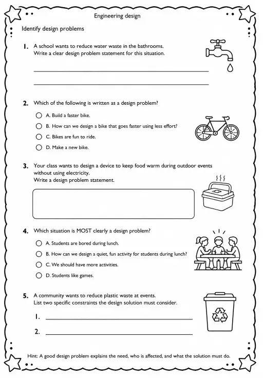 Identify design problems