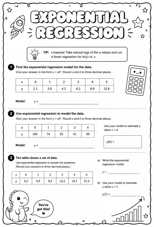 Exponential regression
