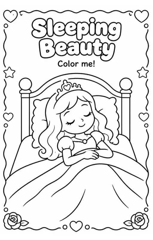 Sleeping Beauty Coloring Pages